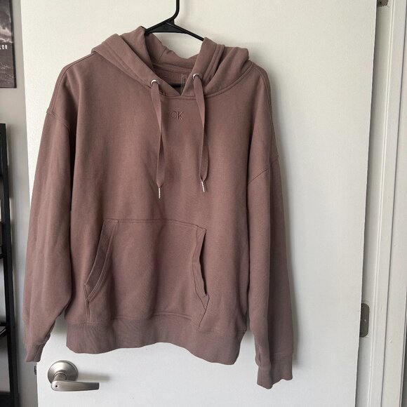 Calvin Klein Performance Tops - Calvin Klein Performance Tan Fleece Hoodie Size XL